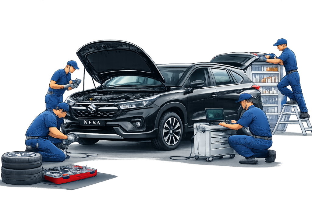 Car service workshop